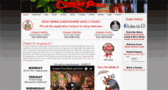 Desktop Screenshot of conanspizza.com